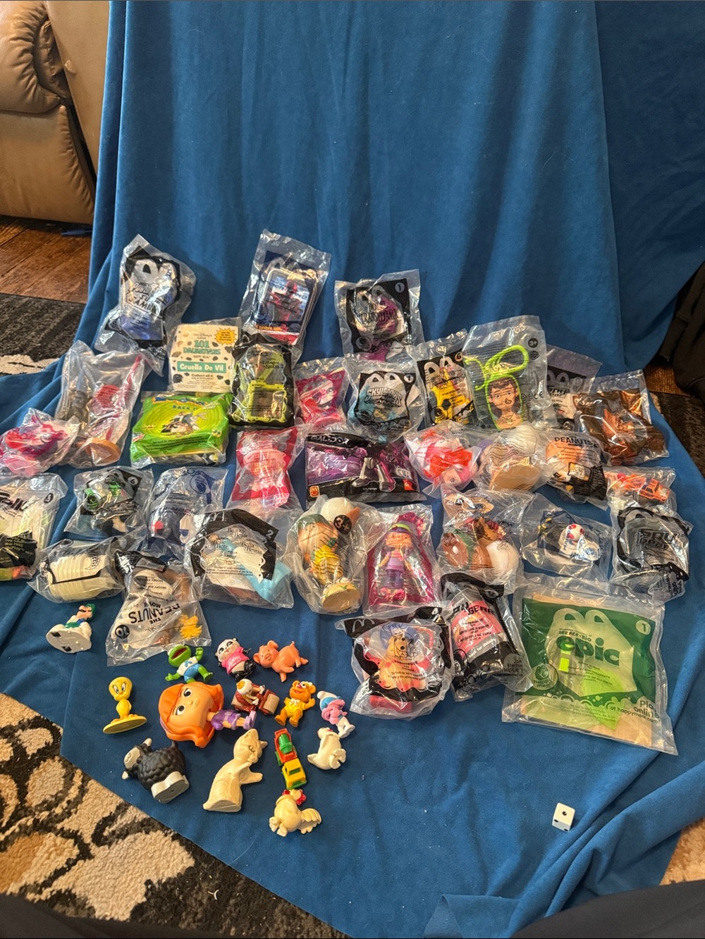 35 Vintage happy meal toys unopened from 1991 to 2015 . Few loose vintage toys